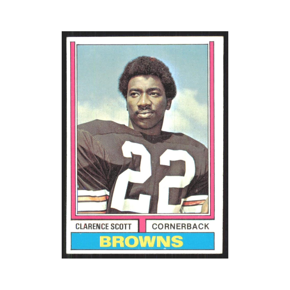 1974 Topps Clarence Scott Browns #64.0
