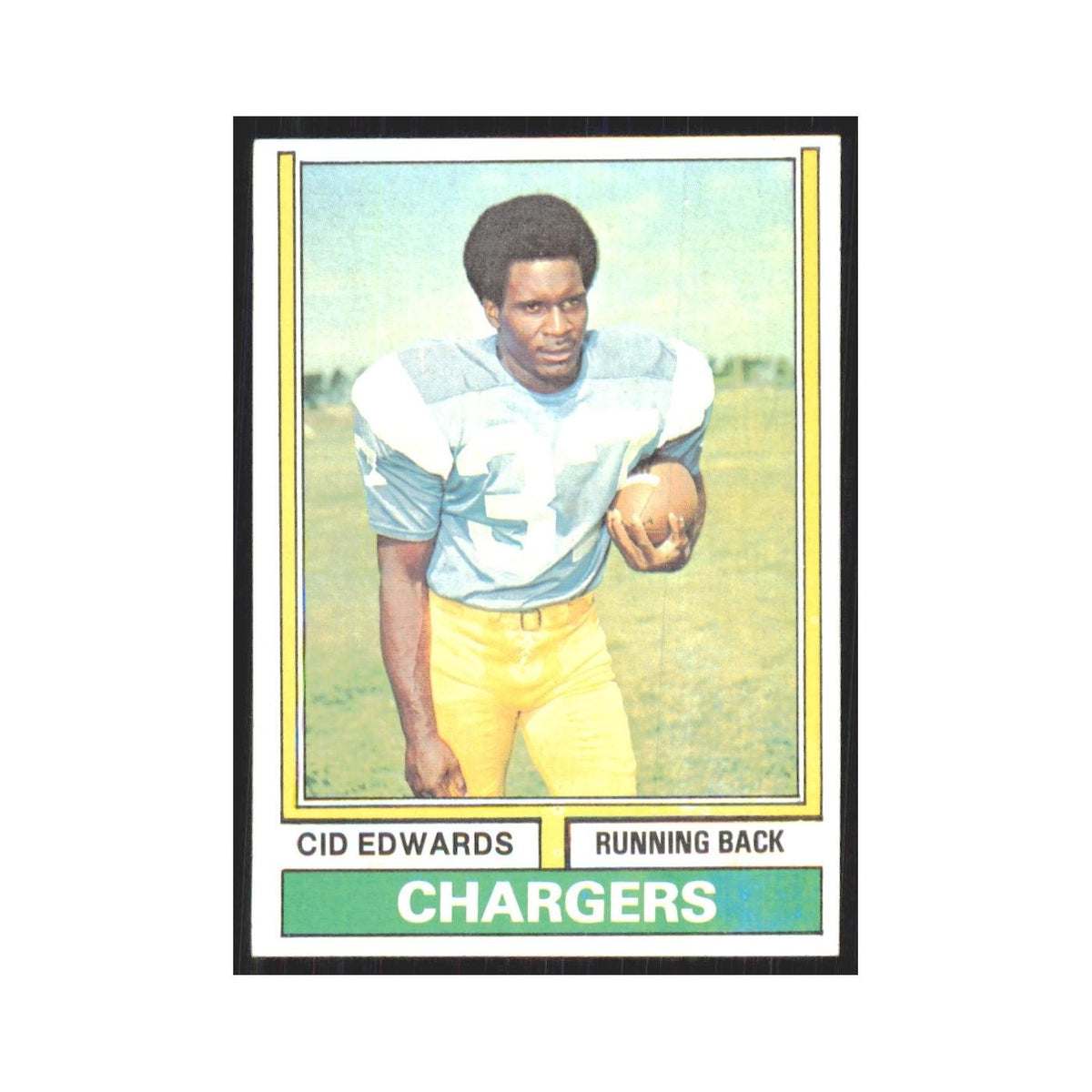 1974 Topps Cid Edwards San Diego Chargers #176.0