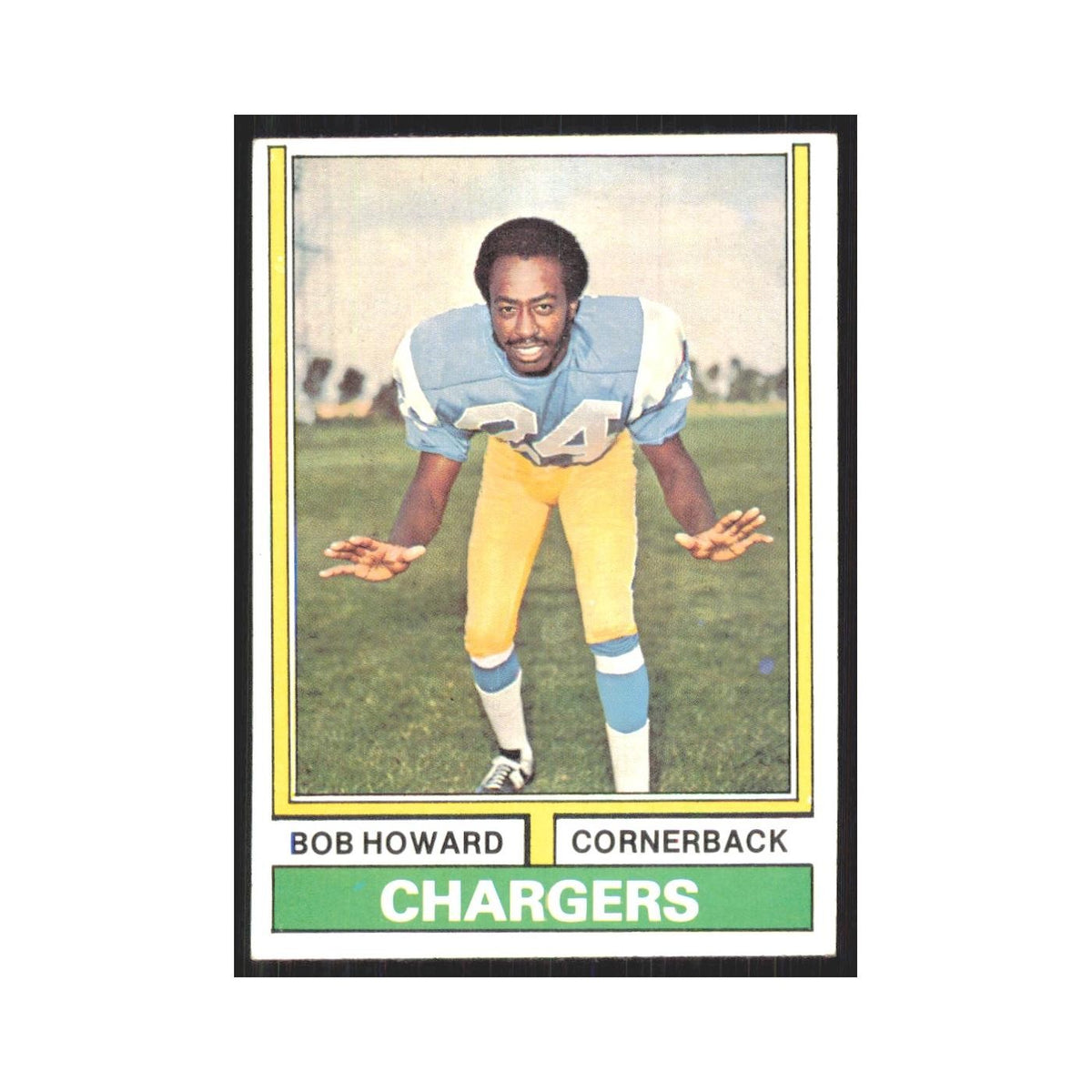 1974 Topps Bob Howard San Diego Chargers #483.0