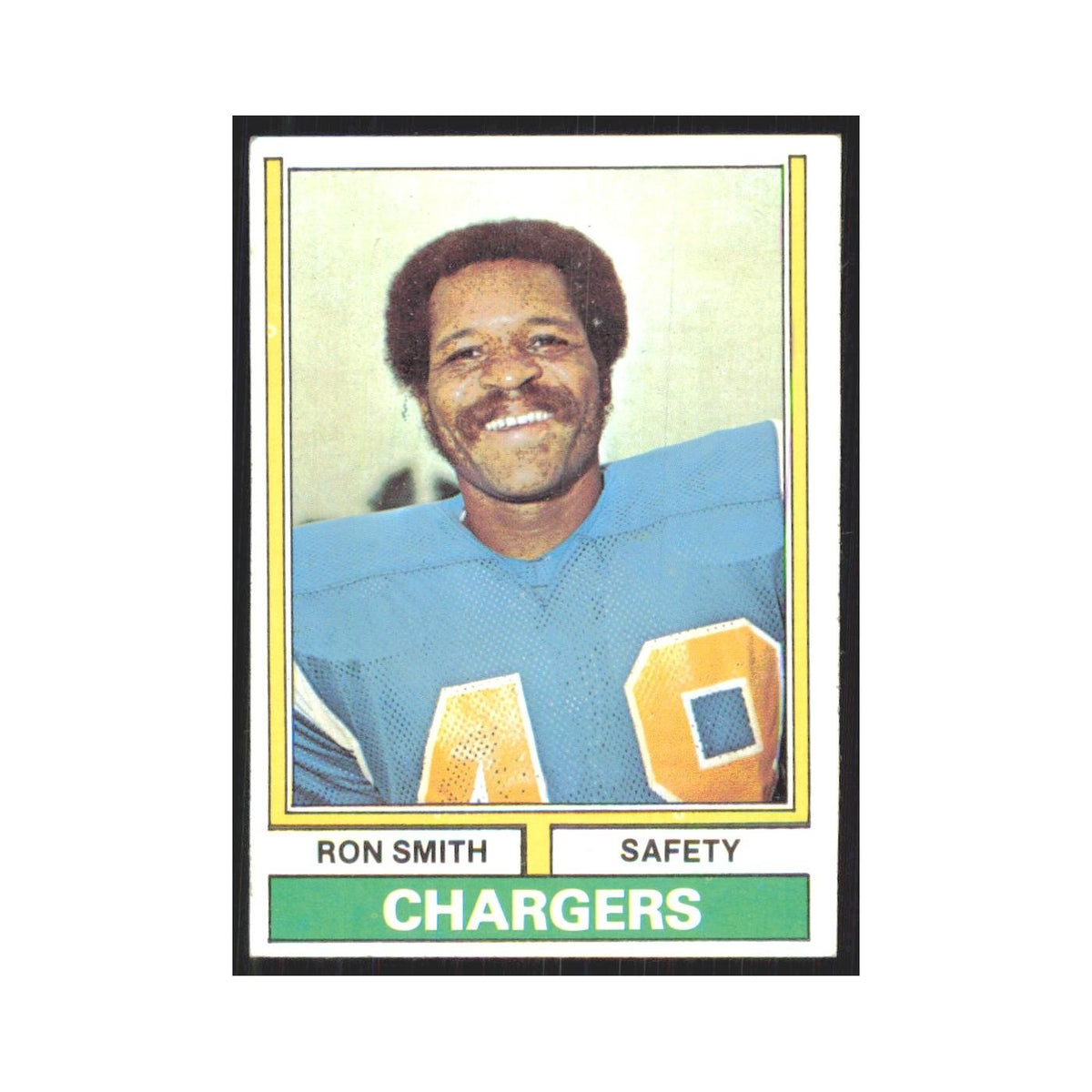 1974 Topps Ron Smith San Diego Chargers #45.0