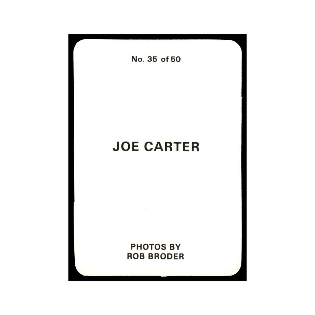 Joe Carter 1986 Rob Broder #35 Baseball Card NM