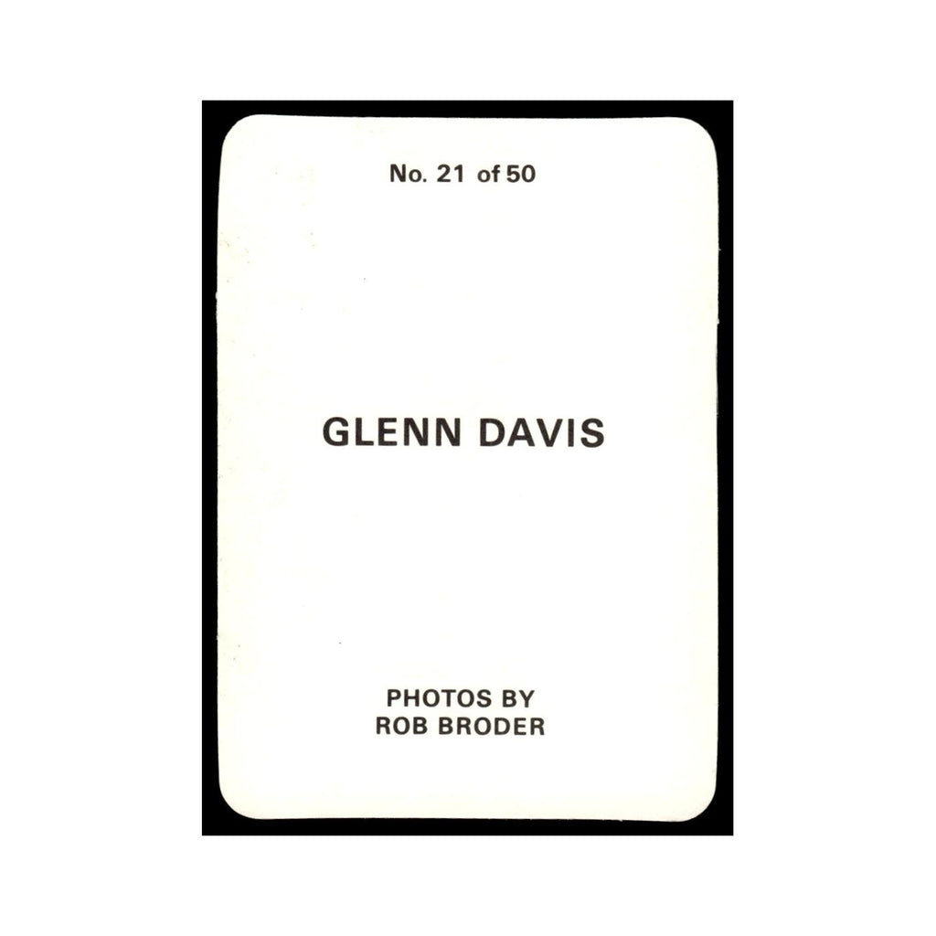 Glenn Davis 1986 Rob Broder #21 Baseball Card NM