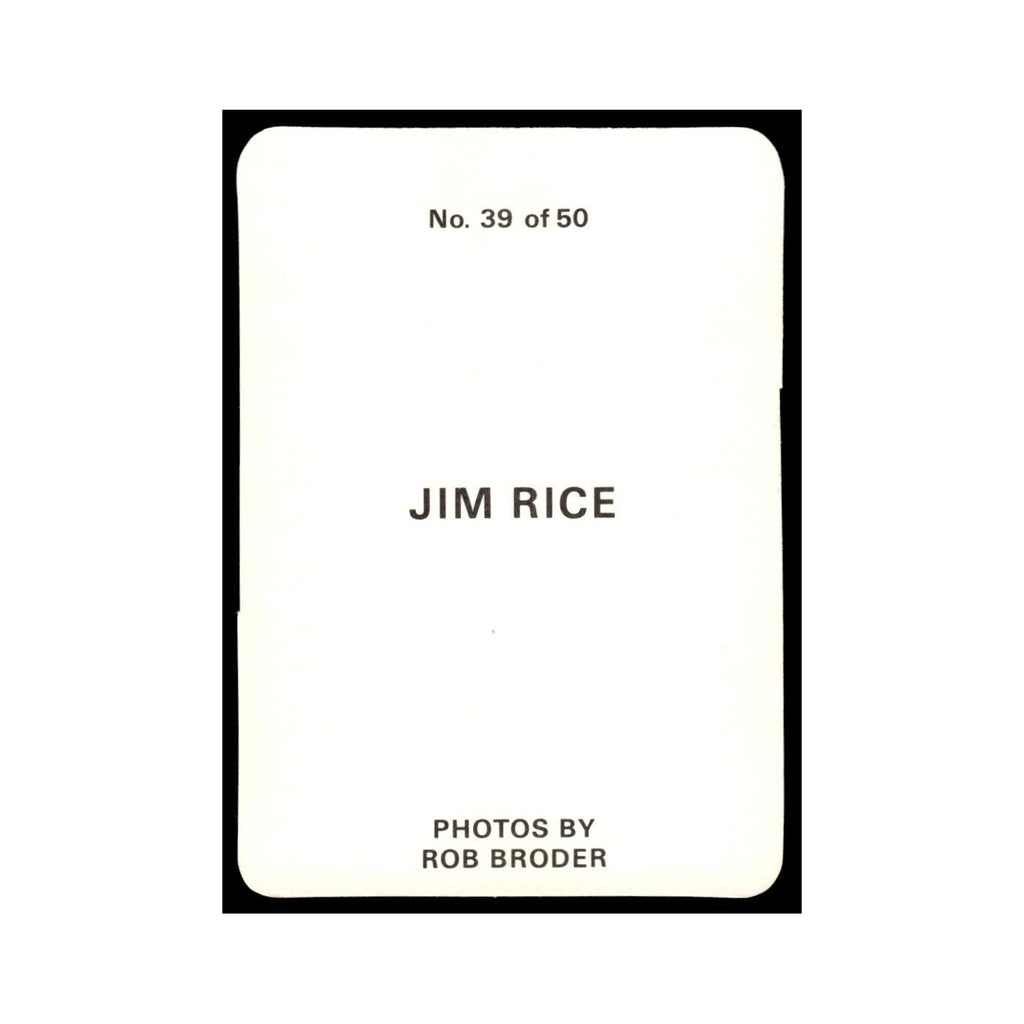 Jim Rice 1986 Rob Broder #39 Baseball Card NM