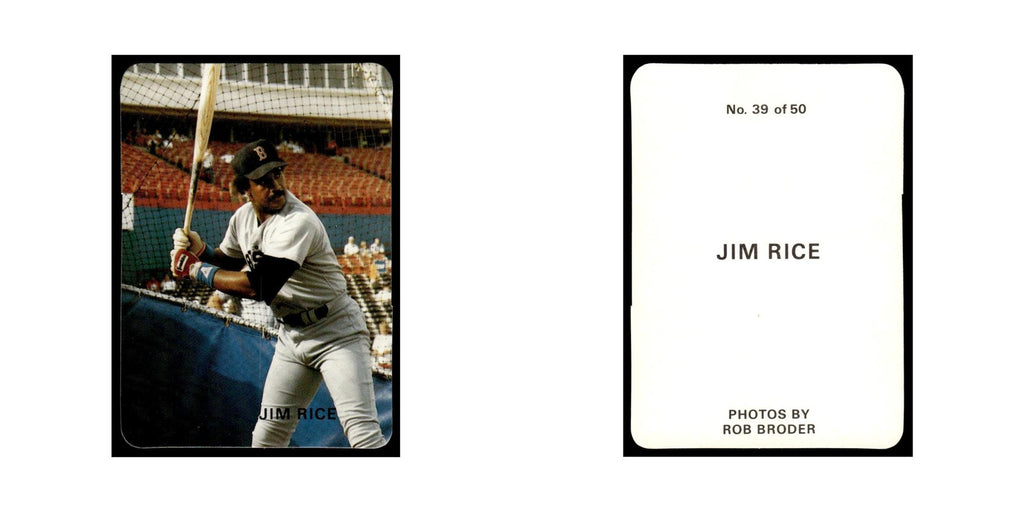 Jim Rice 1986 Rob Broder #39 Baseball Card NM