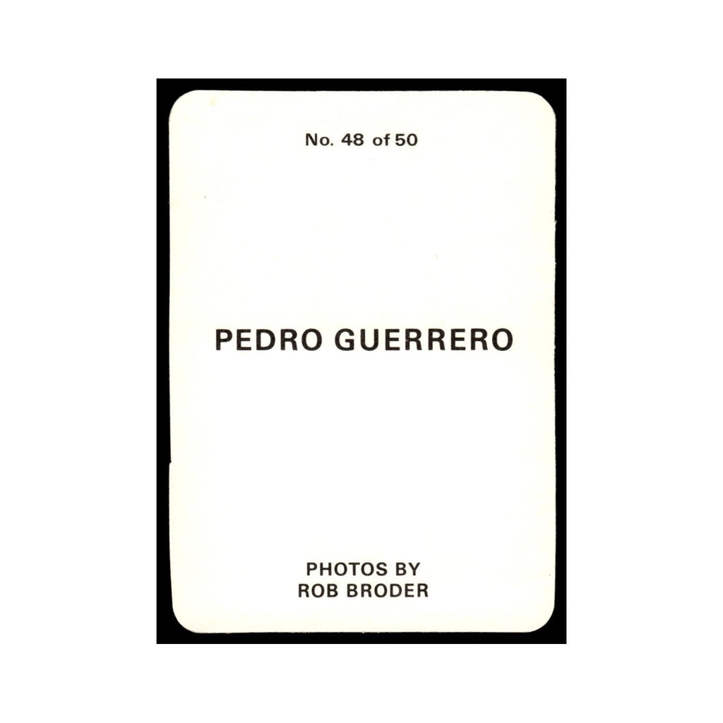 Pedro Guerrero 1986 Rob Broder #48 Baseball Card NM