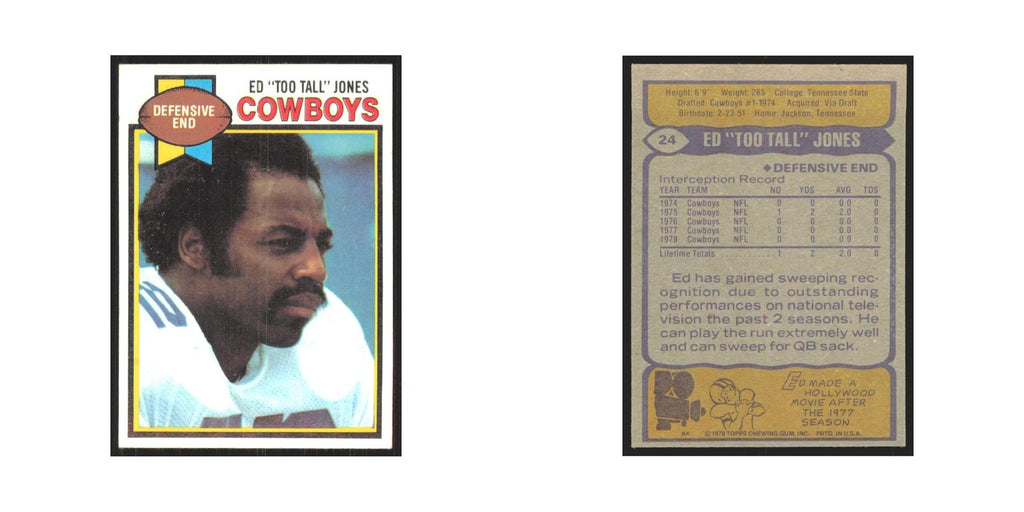 1979 Topps Ed Too Tall Jones Cowboys #24