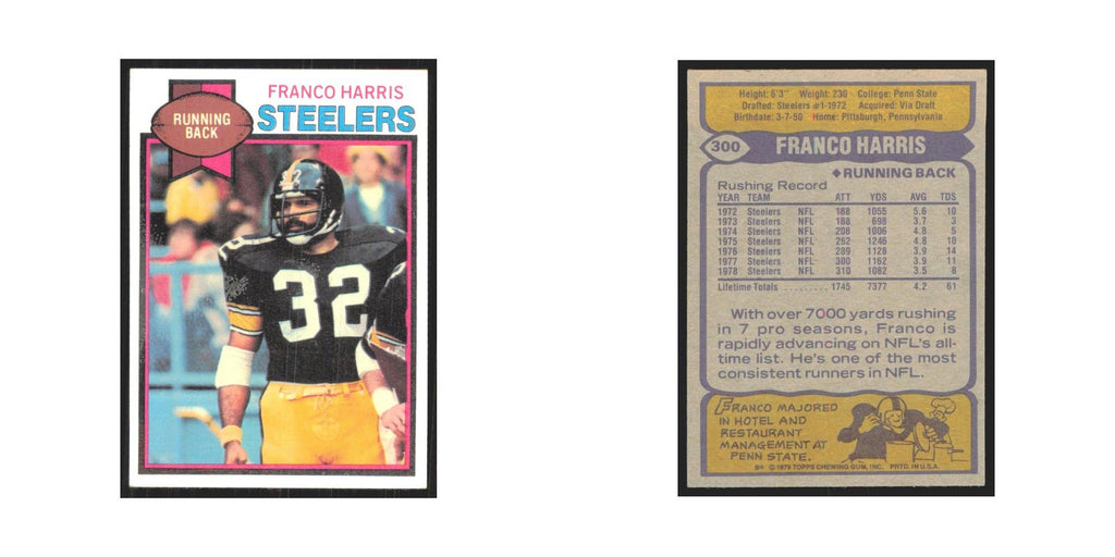 1979 Topps Franco Harris Steelers #300