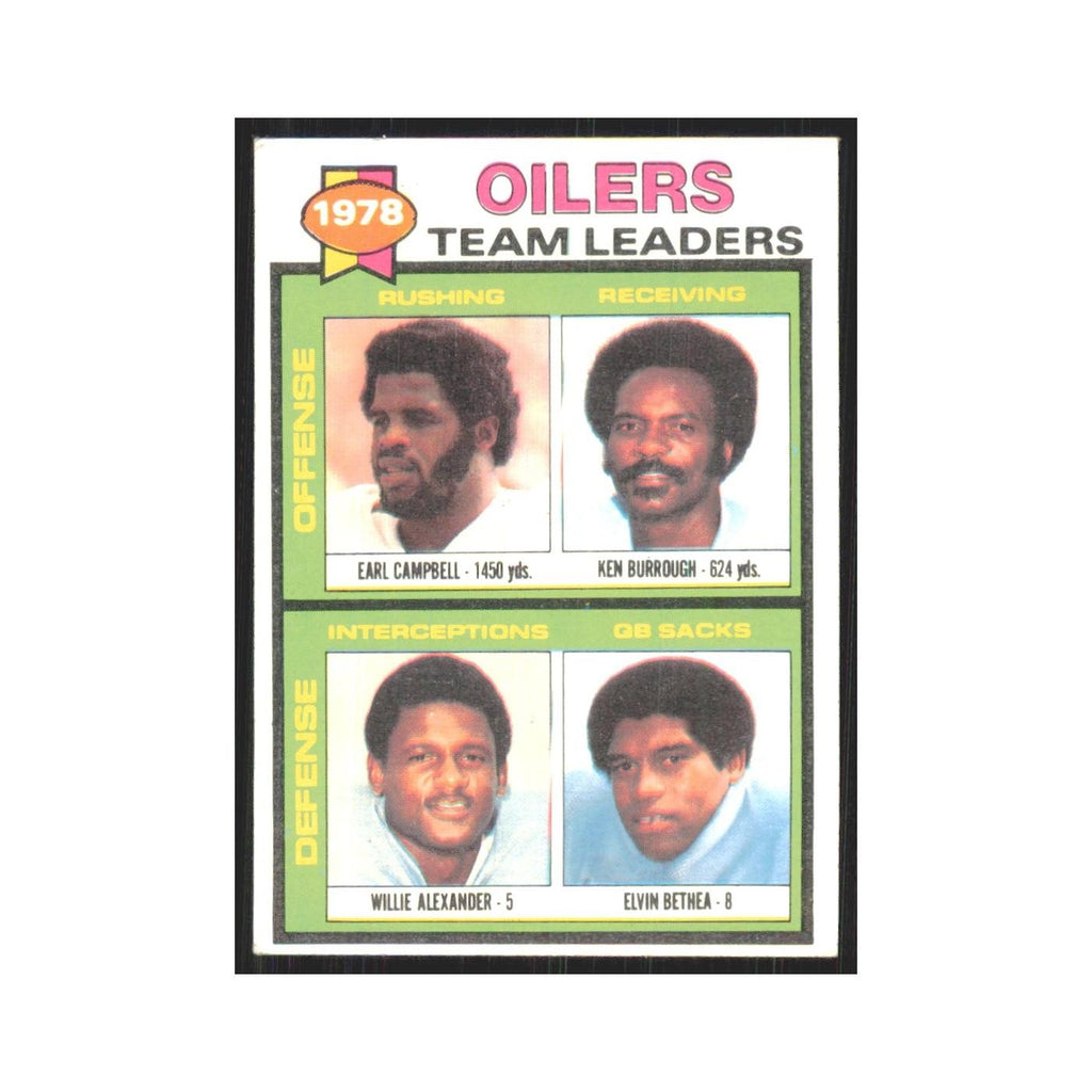 1979 Earl Campbell/Ken Burrough/Willie Alexander/Elvin Bethea Houston Oilers