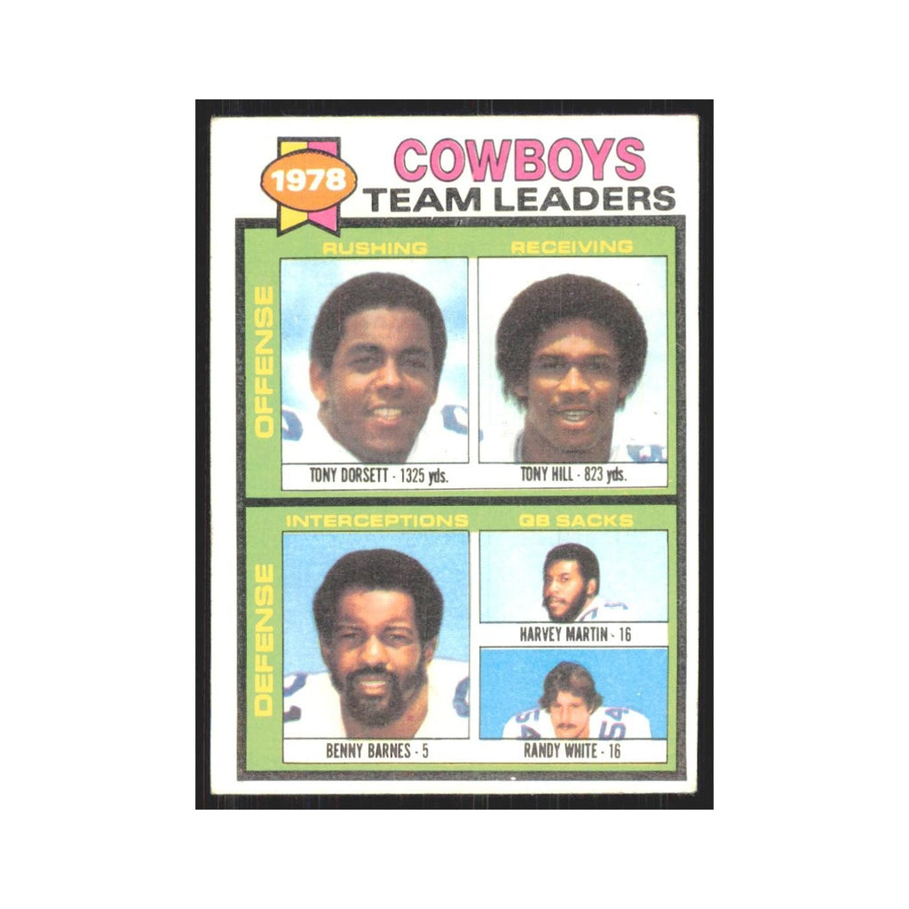 1979 Topps Tony Dorsett/Tony Hill/Benny Barnes/Harvey Martin/Randy White Cowboys