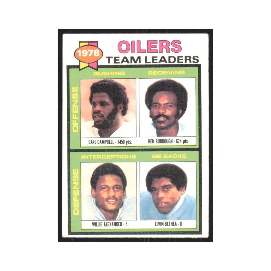 1979 Earl Campbell/Ken Burrough/Willie Alexander/Elvin Bethea Houston Oilers