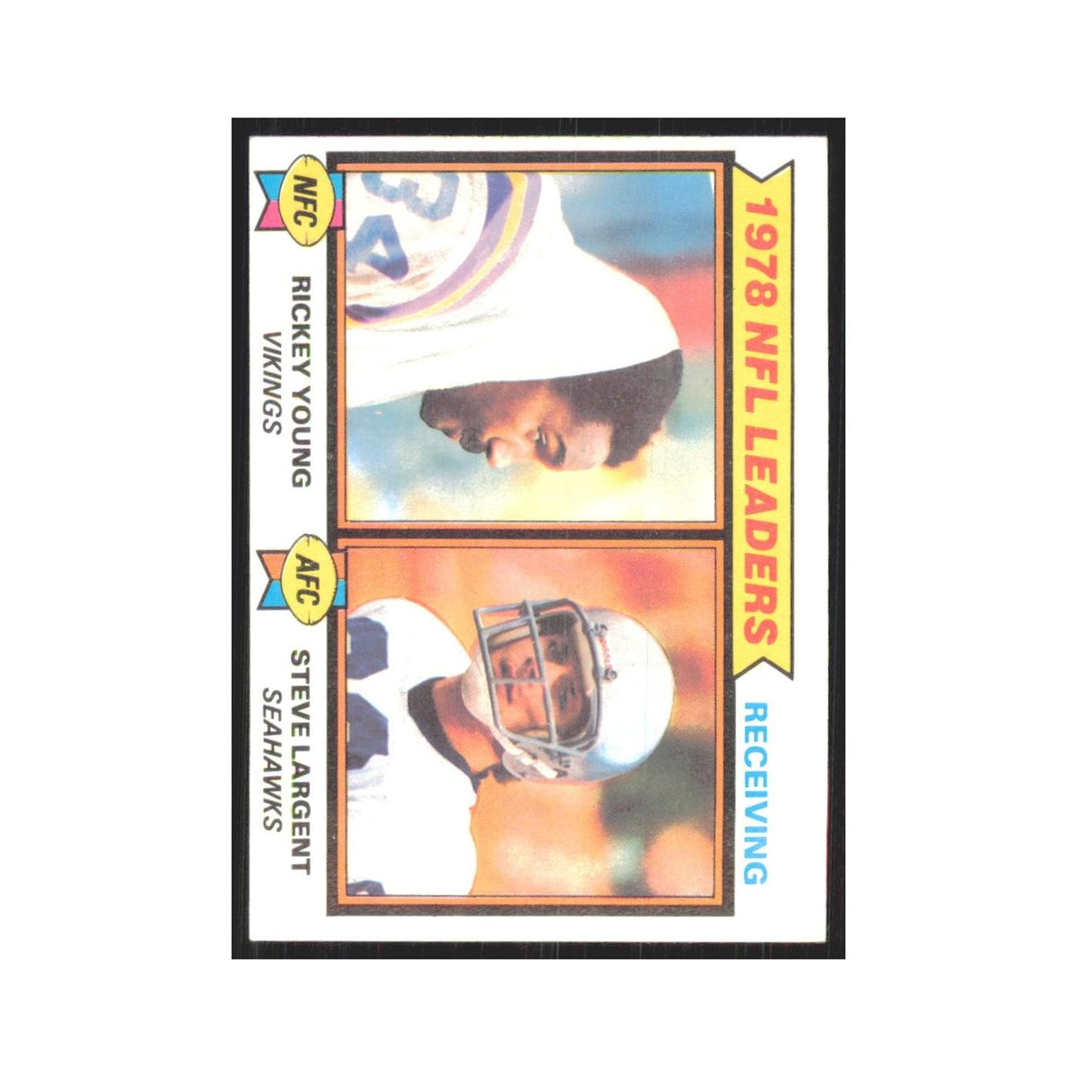 1979 Topps Rickey Young/Steve Largent Minnesota Vikings/Seattle Seahawks #2