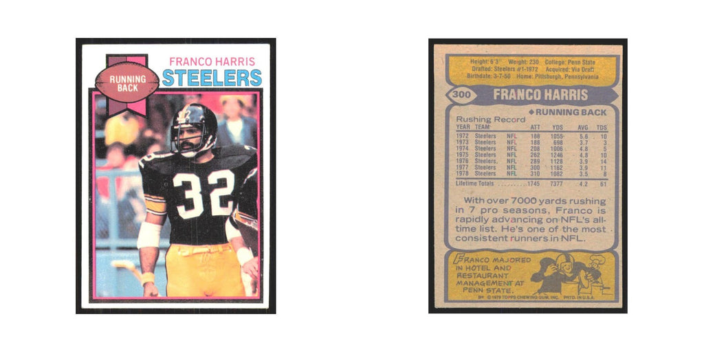 1979 Topps Franco Harris Steelers #300