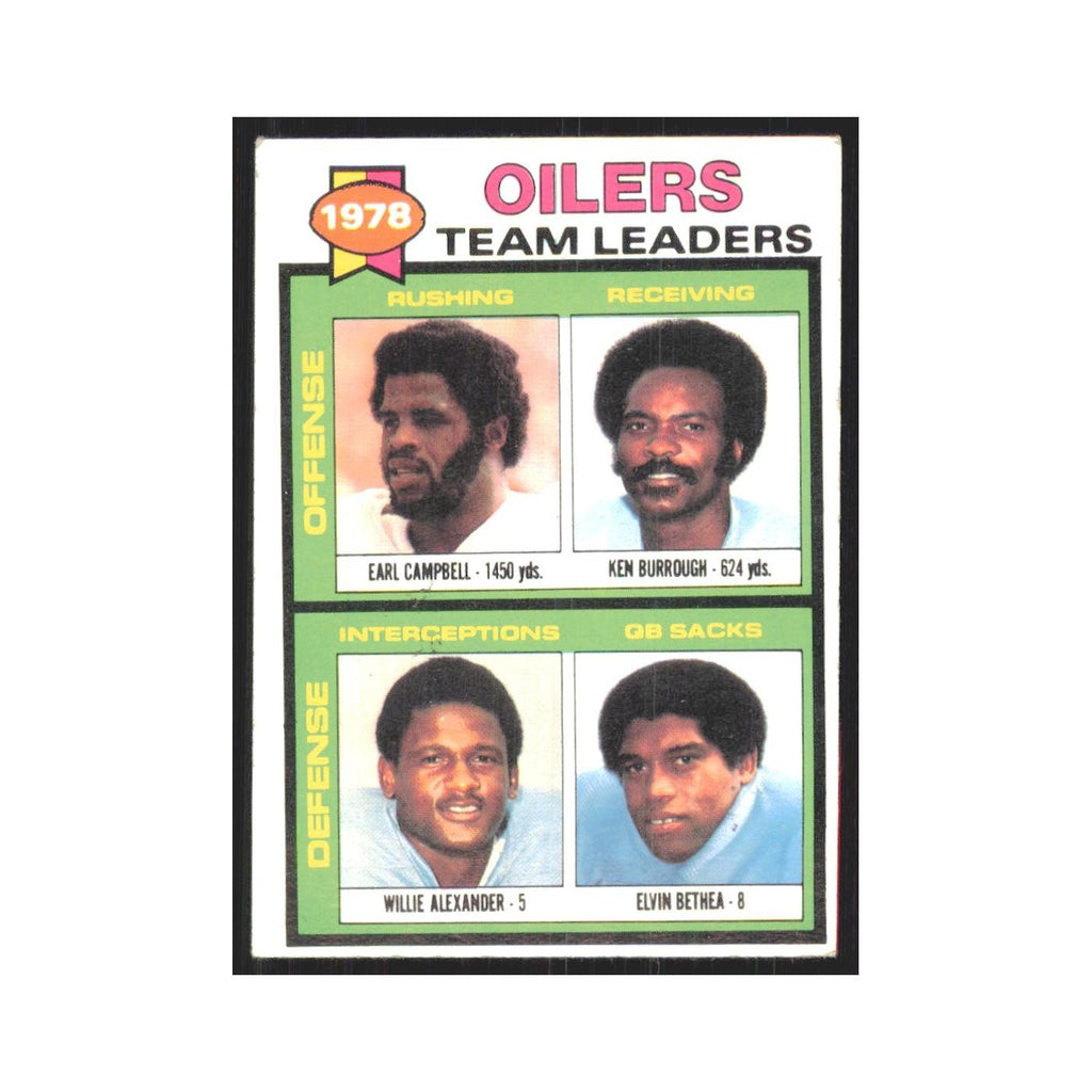 1979 Earl Campbell/Ken Burrough/Willie Alexander/Elvin Bethea Houston Oilers