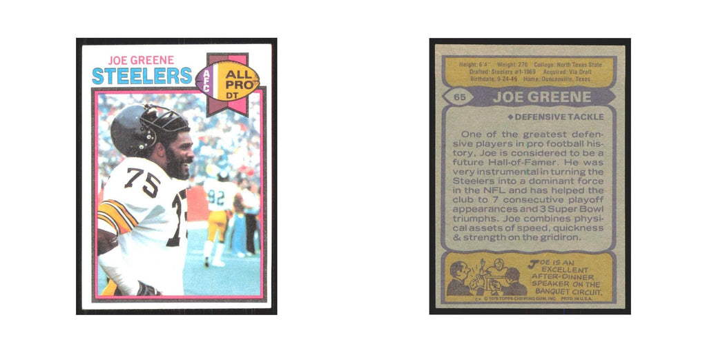 1979 Topps Joe Greene Steelers #65