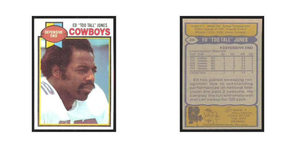 1979 Topps Ed Too Tall Jones Cowboys #24