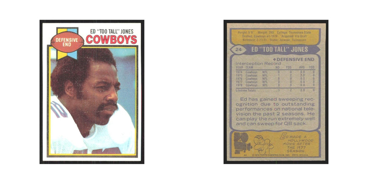 1979 Topps Ed Too Tall Jones Cowboys #24