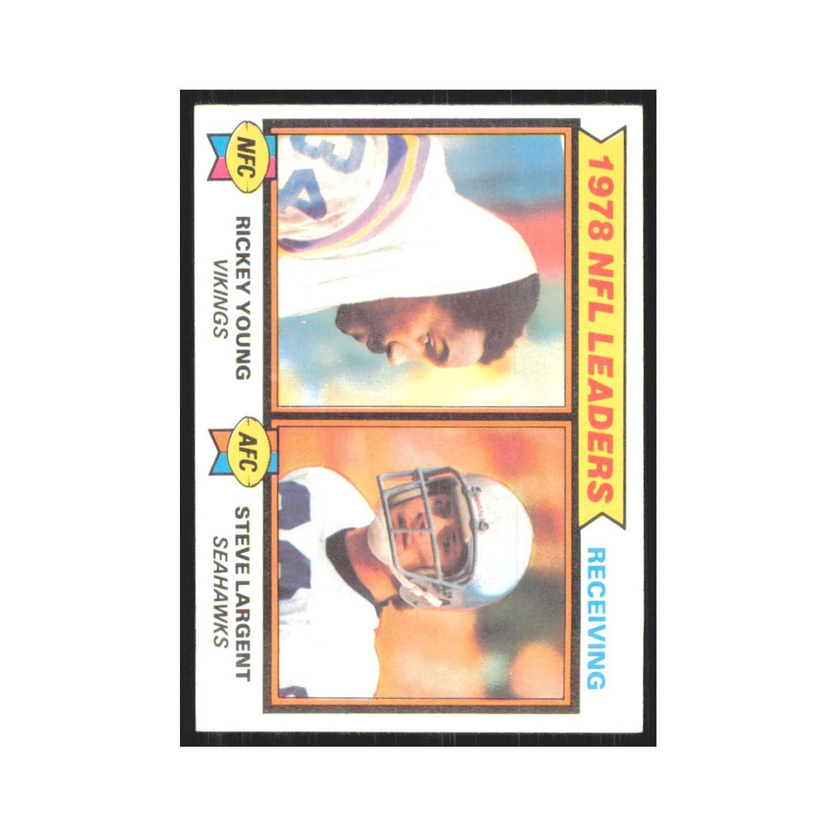 1979 Topps Rickey Young/Steve Largent Minnesota Vikings/Seattle Seahawks #2