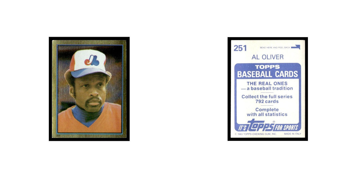 Alan Wiggins 1983 Topps Stickers #251 San Diego Padres Baseball Card NM