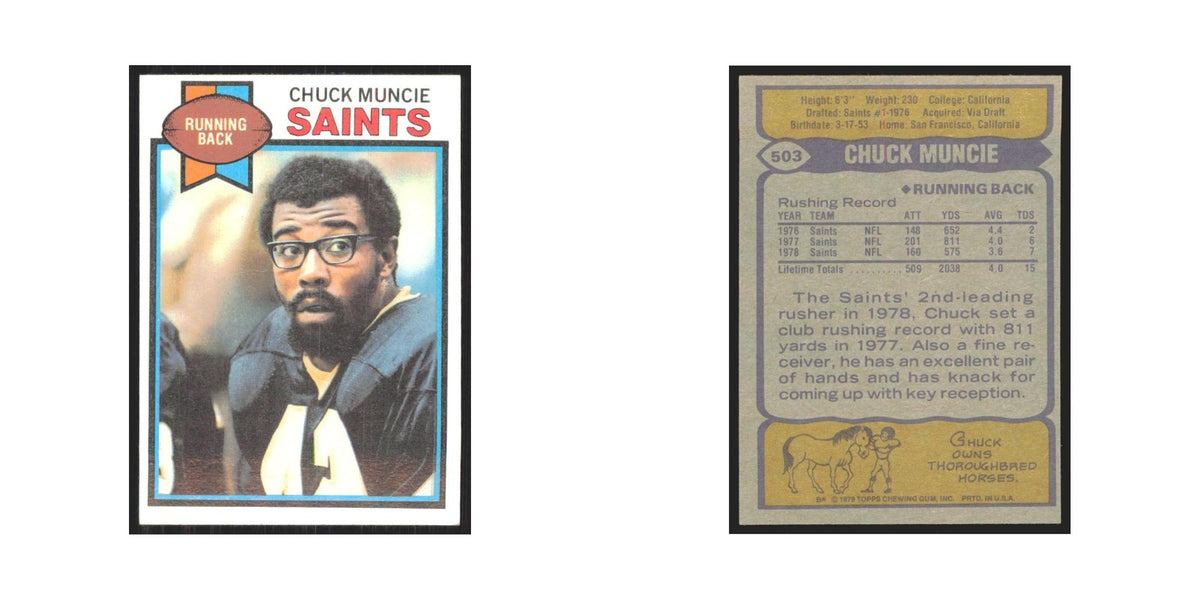 1979 Topps Chuck Muncie Saints #503