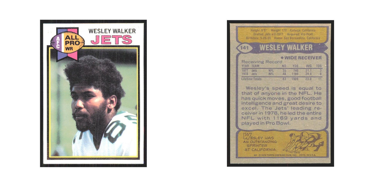 1979 Topps Wesley Walker Jets #141
