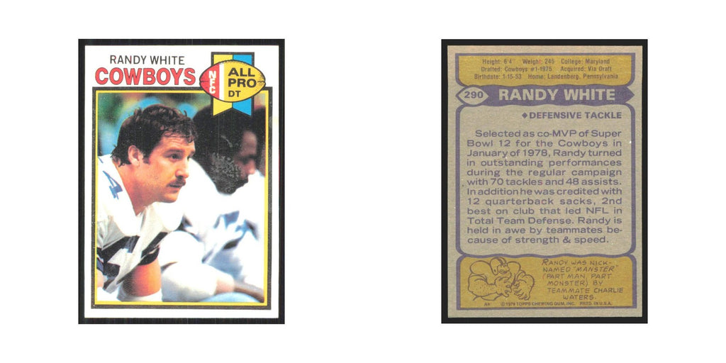 1979 Topps Randy White Cowboys #290.0