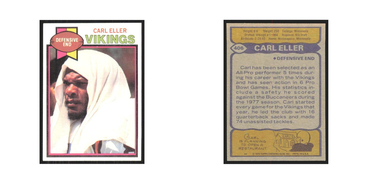 1979 Topps Carl Eller Vikings #406
