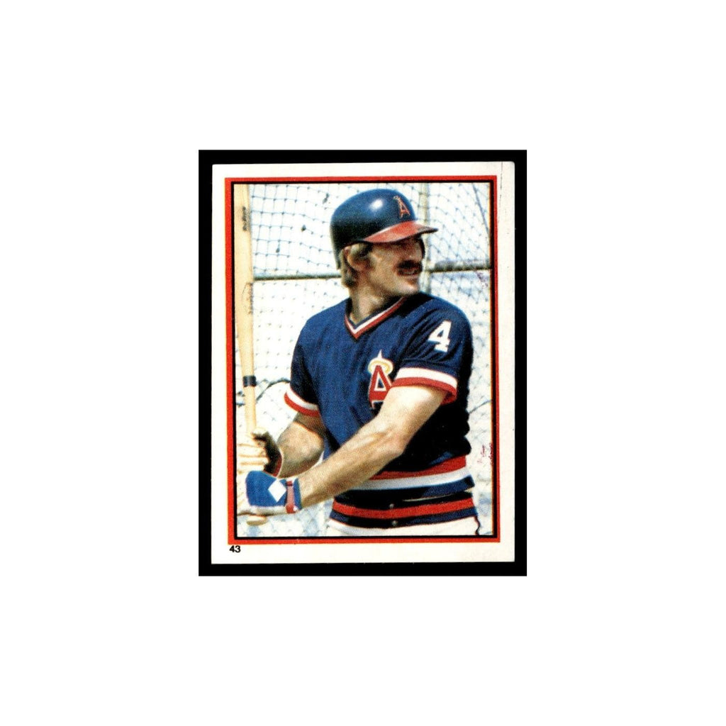 Bob Grich 1983 Topps Stickers #43 California Angels Baseball Card NM