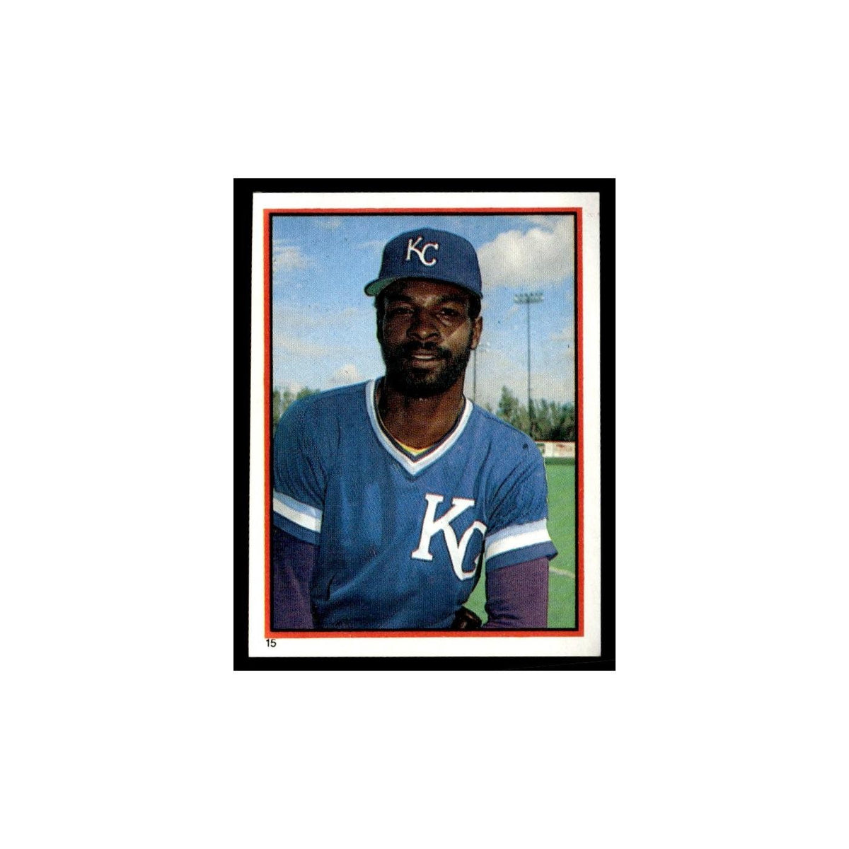 Willie Wilson 1983 Topps Stickers #15 Kansas City Royals Baseball Card NM