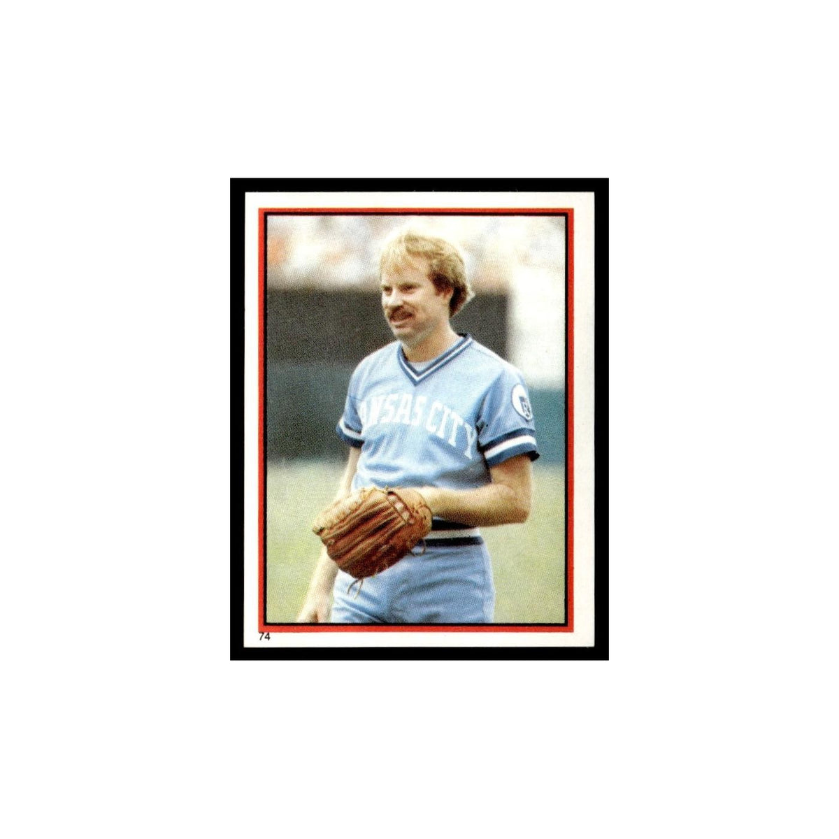 Dan Quisenberry 1983 Topps Stickers #74 Kansas City Royals Baseball Card NM