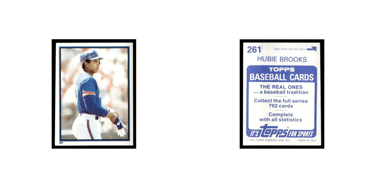 Hubie Brooks 1983 Topps Stickers #261 New York Mets Baseball Card NM