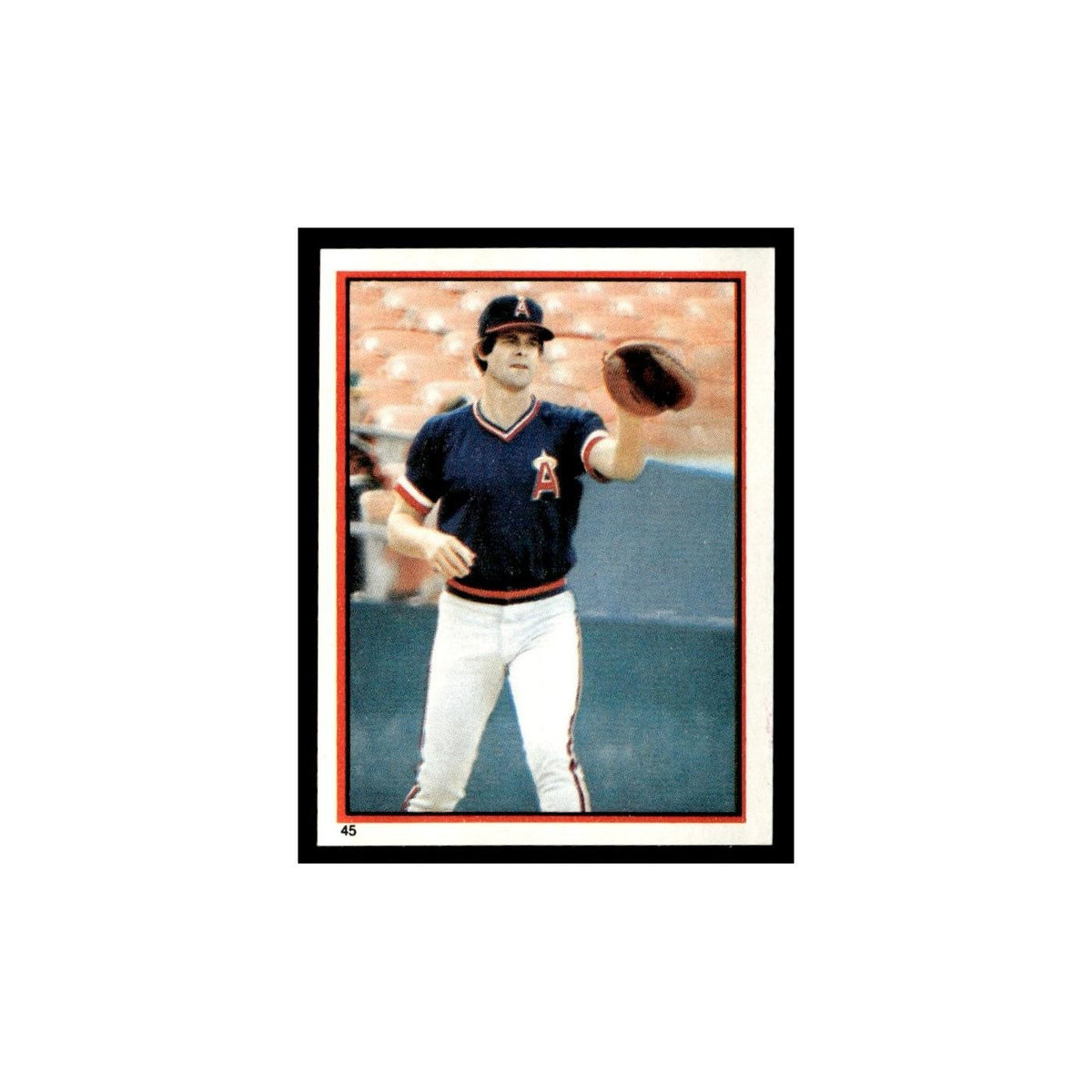 Bob Boone 1983 Topps Stickers #45 California Angels Baseball Card NM