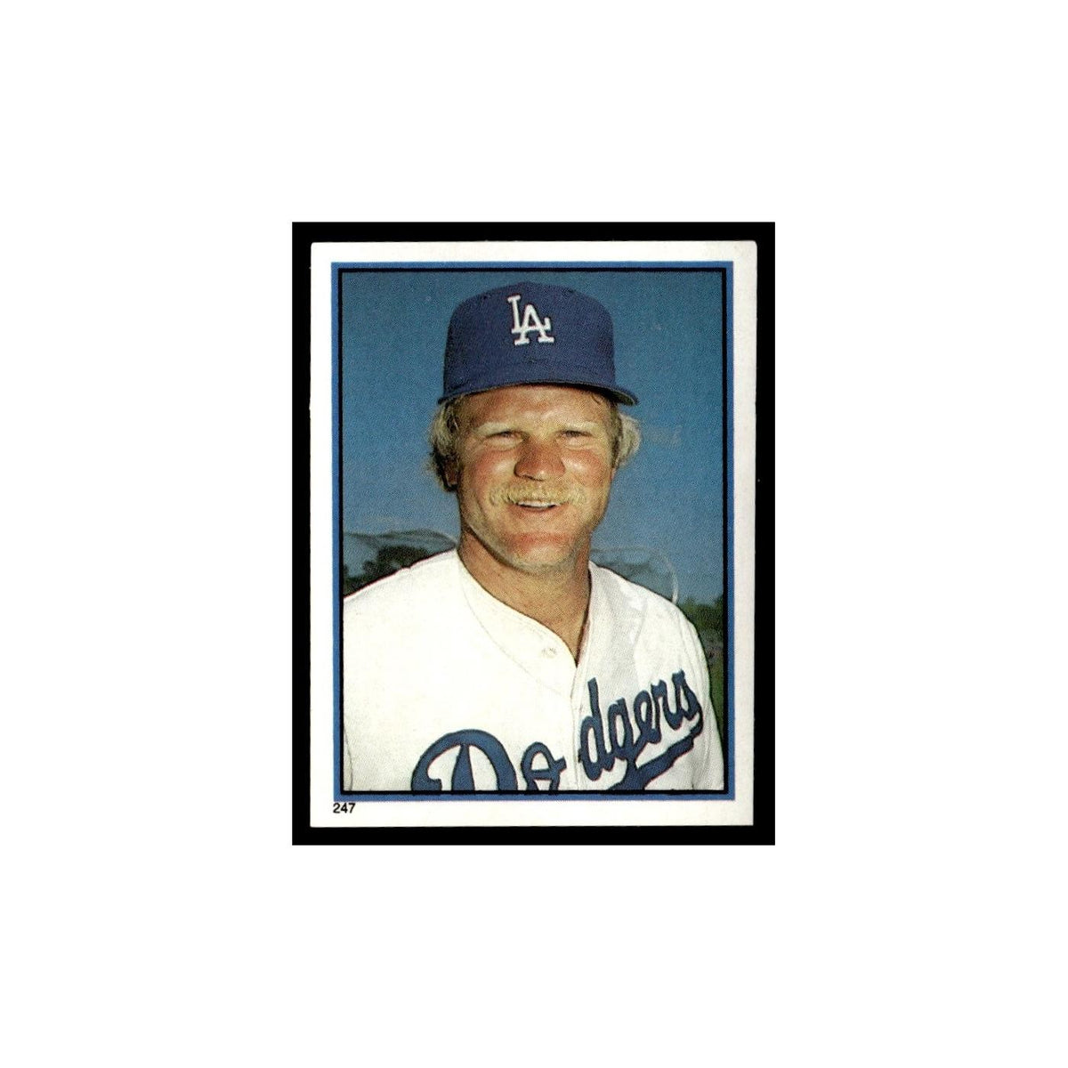Jerry Reuss 1983 Topps Stickers #247 Los Angeles Dodgers Baseball Card NM