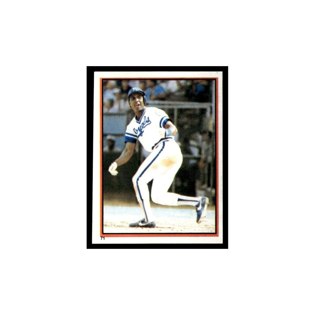 Frank White 1983 Topps Stickers #71 Kansas City Royals Baseball Card NM