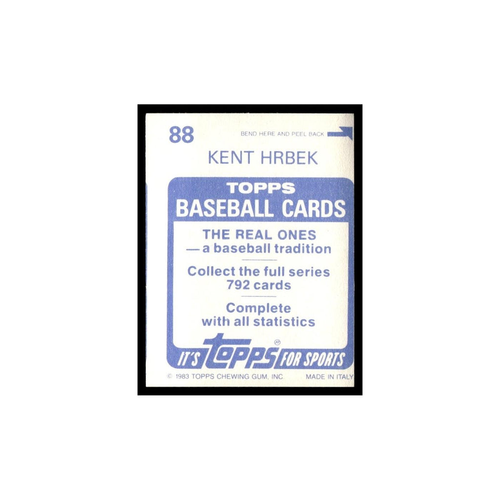 Kent Hrbek 1983 Topps Stickers #88 Minnesota Twins Baseball Card NM