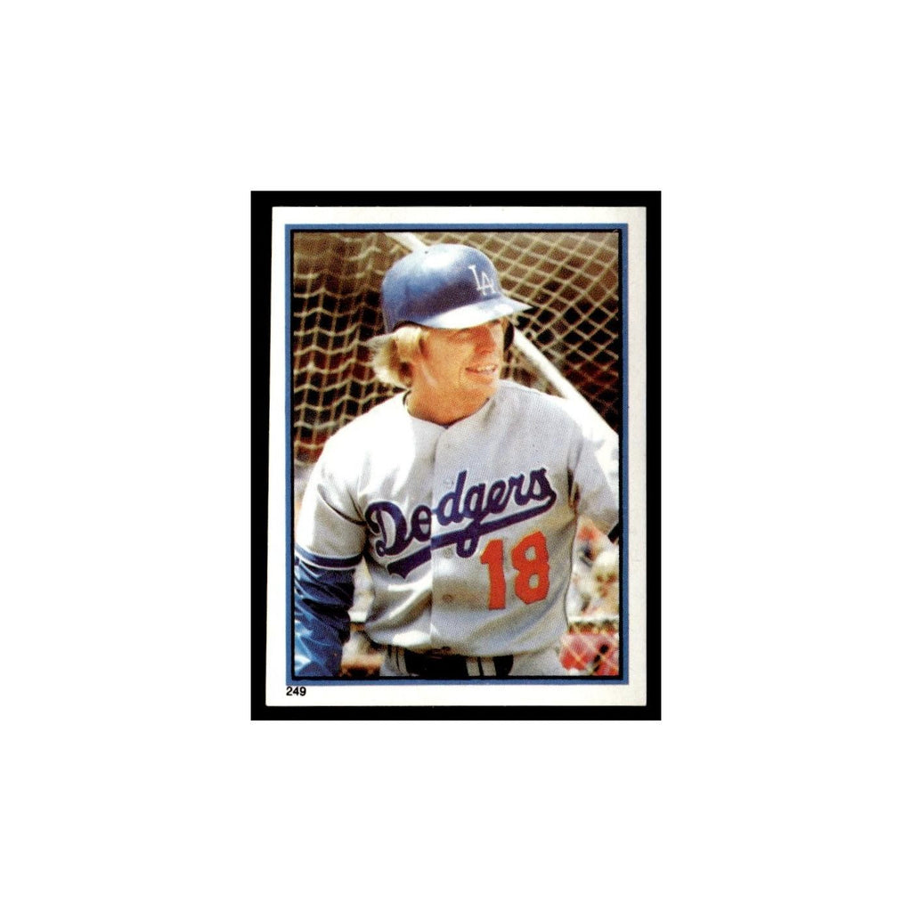 Bill Russell 1983 Topps Stickers #249 Los Angeles Dodgers Baseball Card NM