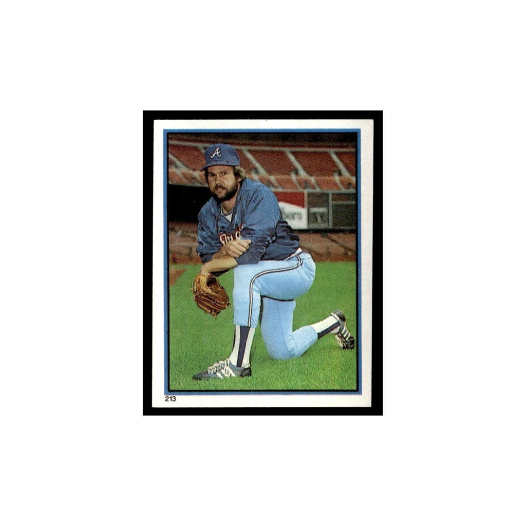 Gene Garber 1983 Topps Stickers #213 Atlanta Braves Baseball Card NM