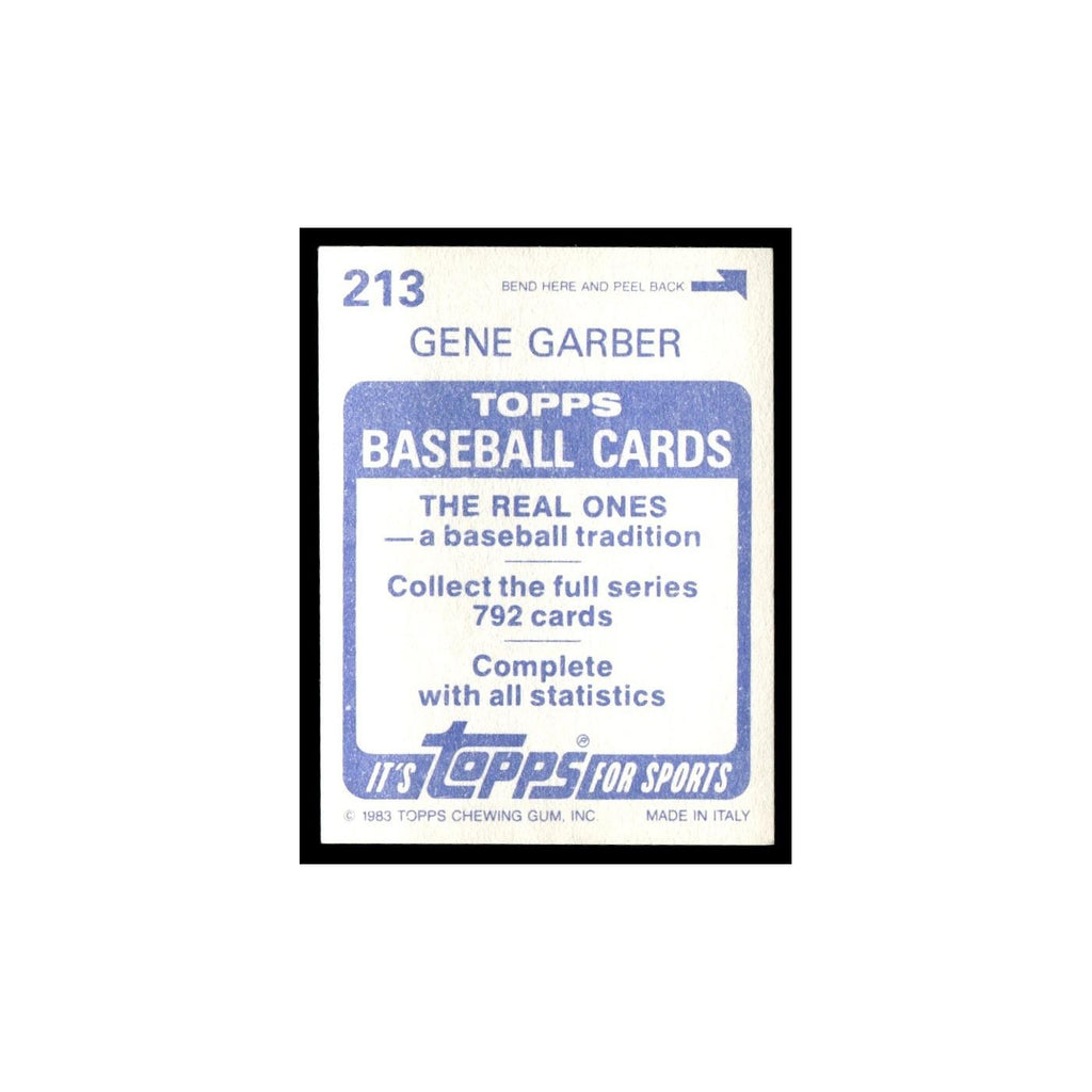 Gene Garber 1983 Topps Stickers #213 Atlanta Braves Baseball Card NM
