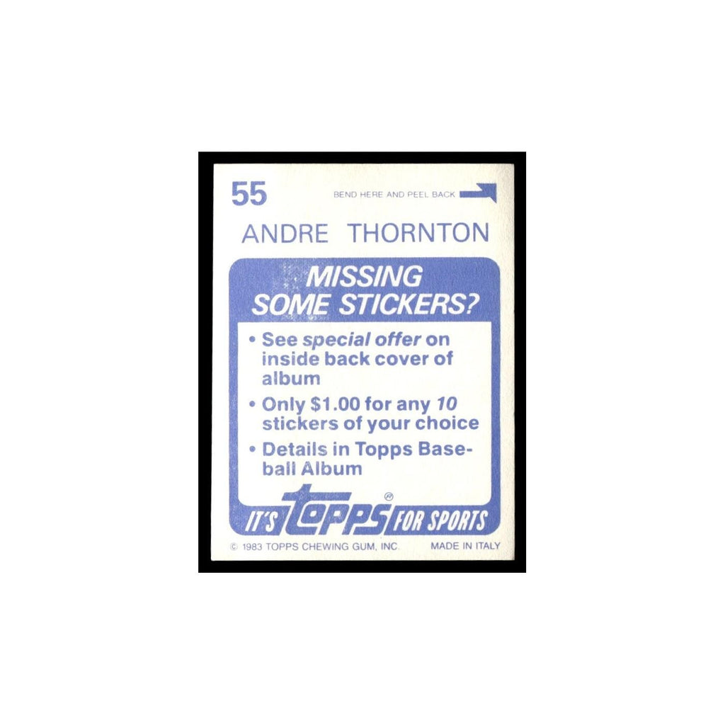 Andre Thornton 1983 Topps Stickers #55 Cleveland Indians Baseball Card NM