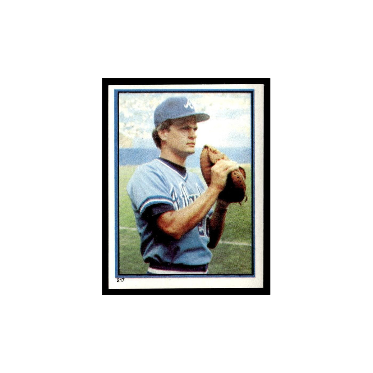 Bruce Benedict 1983 Topps Stickers #217 Atlanta Braves Baseball Card NM