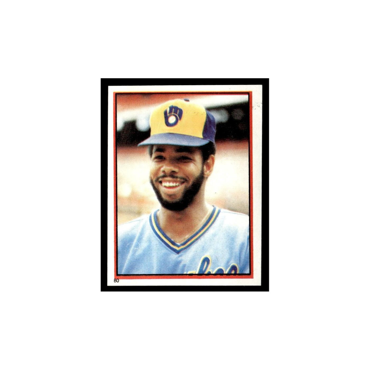 Cecil Cooper 1983 Topps Stickers #80 Milwaukee Brewers Baseball Card NM