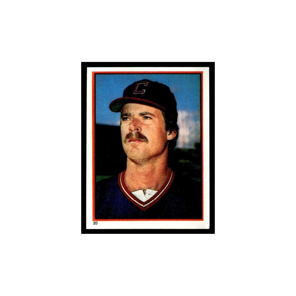 Rick Sutcliffe 1983 Topps Stickers #20 Cleveland Indians Baseball Card NM