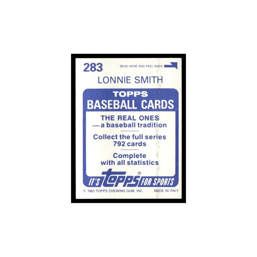 Lonnie Smith 1983 Topps Stickers #283 St. Louis Cardinals Baseball Card NM