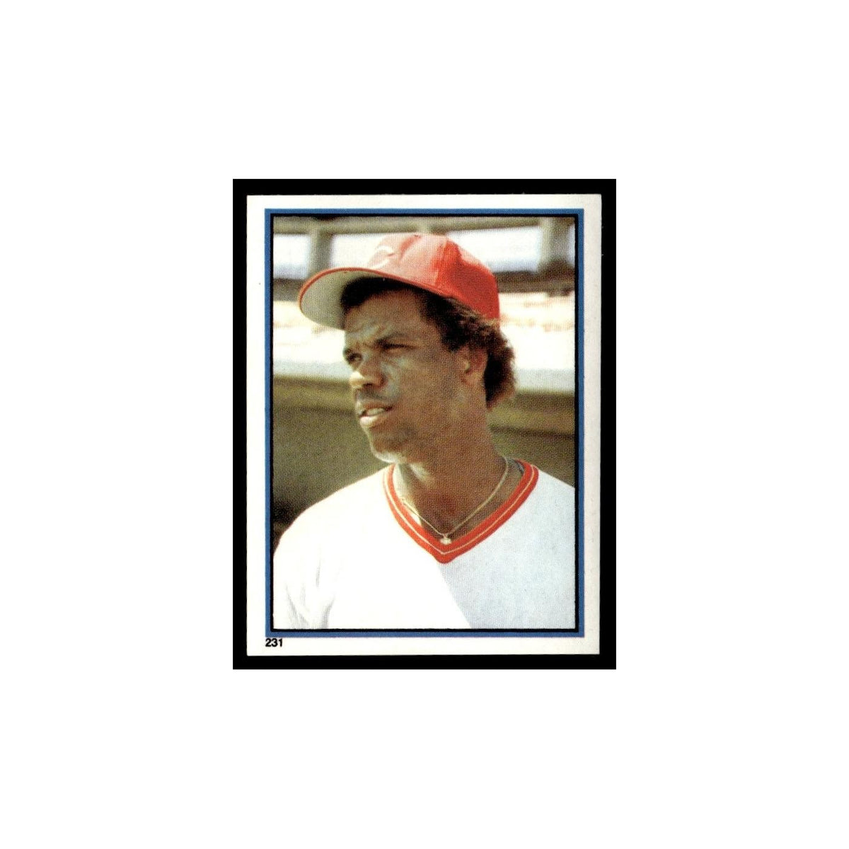 Cesar Cedeno 1983 Topps Stickers #231 Cincinnati Reds Baseball Card NM
