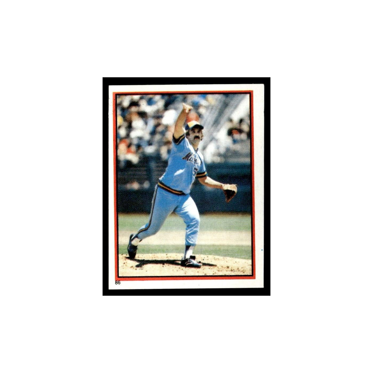 Pete Vuckovich 1983 Topps Stickers #86 Milwaukee Brewers Baseball Card NM