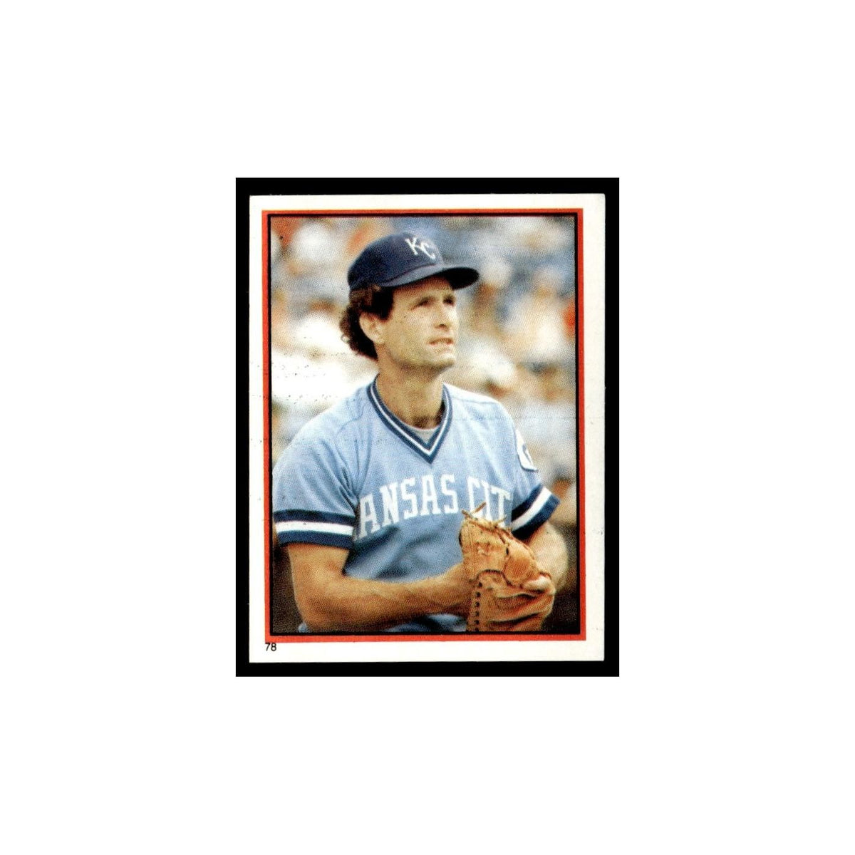 John Wathan 1983 Topps Stickers #78 Kansas City Royals Baseball Card NM