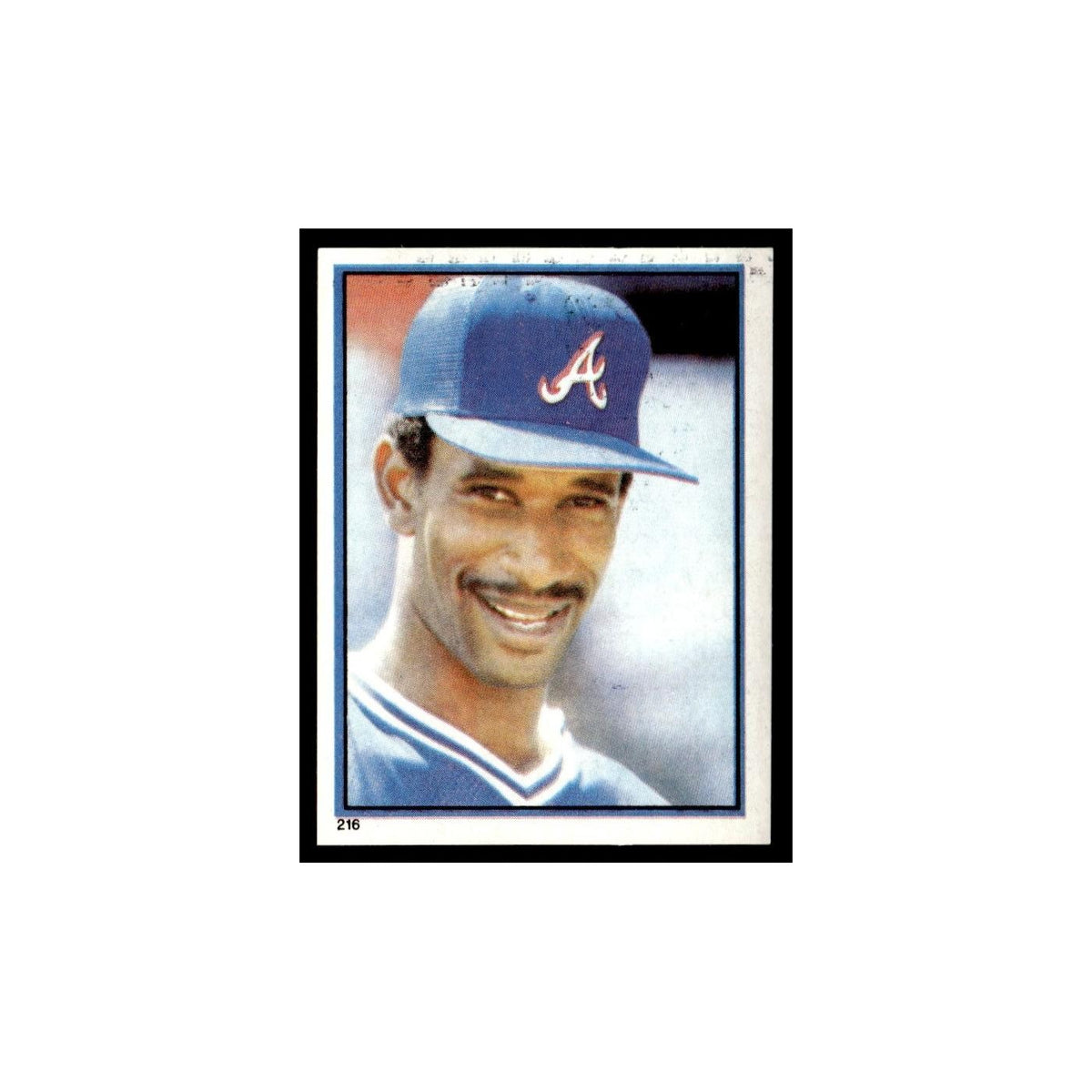 Claudell Washington 1983 Topps Stickers #216 Atlanta Braves Baseball Card NM