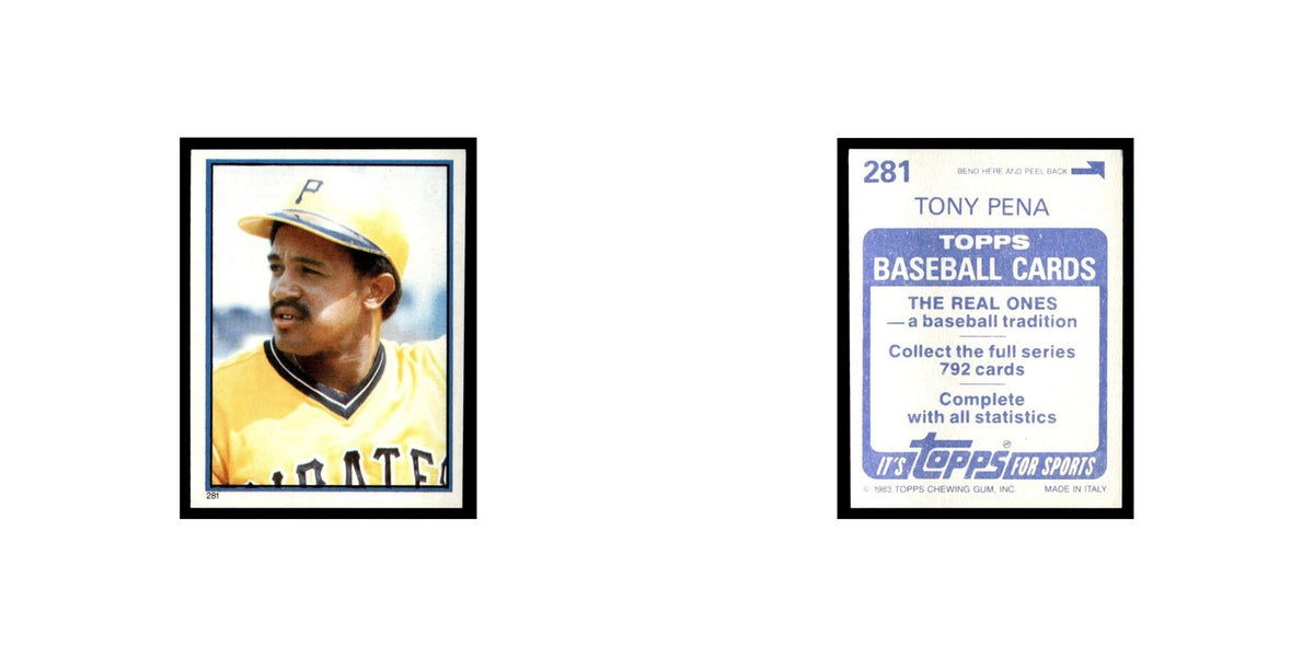 Tony Pena 1983 Topps Stickers #281 Pittsburgh Pirates Baseball Card NM