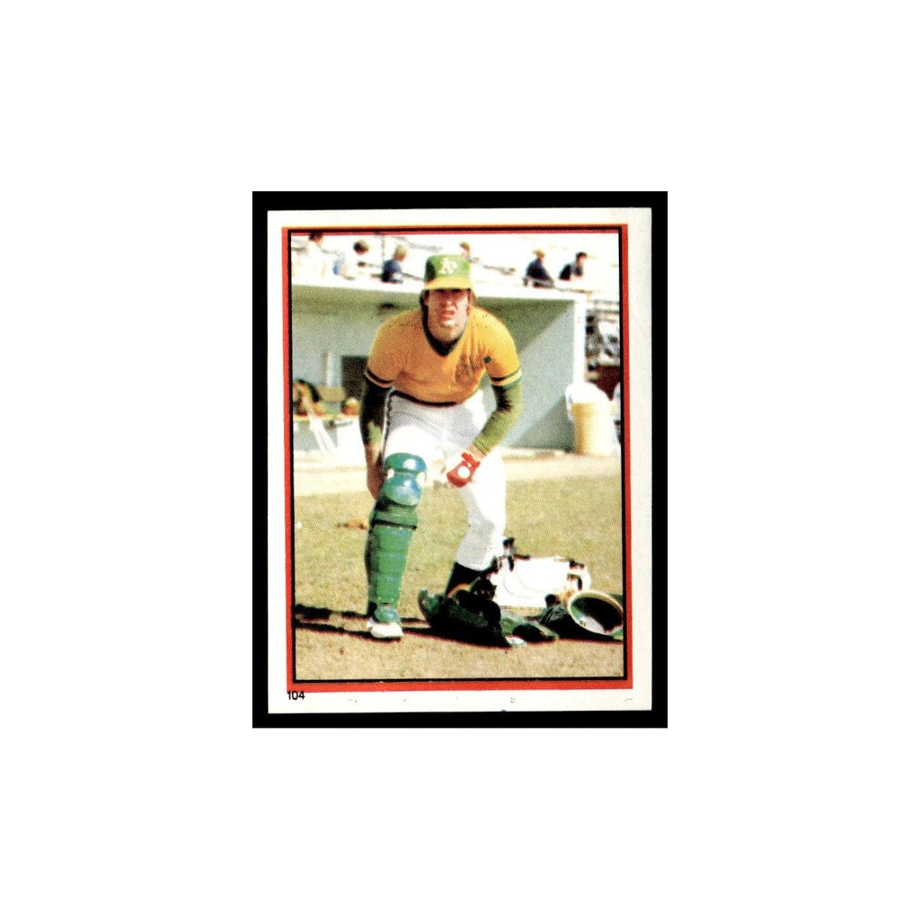 Mike Heath 1983 Topps Stickers #104 Oakland Athletics Baseball Card NM