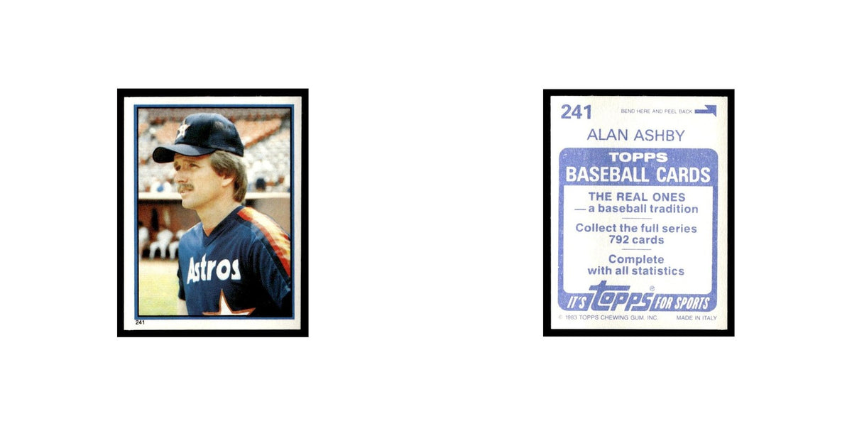 Alan Ashby 1983 Topps Stickers #241 Houston Astros Baseball Card NM