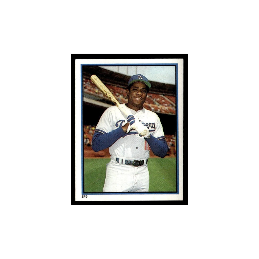 Dusty Baker 1983 Topps Stickers #245 Los Angeles Dodgers Baseball Card NM